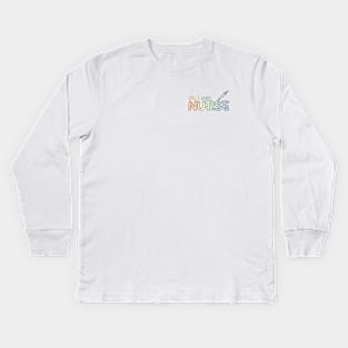 Urology Nurse Rainbow Kids Long Sleeve T-Shirt